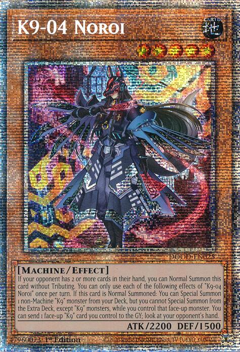 K9-04 Noroi (Starlight Rare) [DOOD-EN025] Starlight Rare | Exor Games Dartmouth