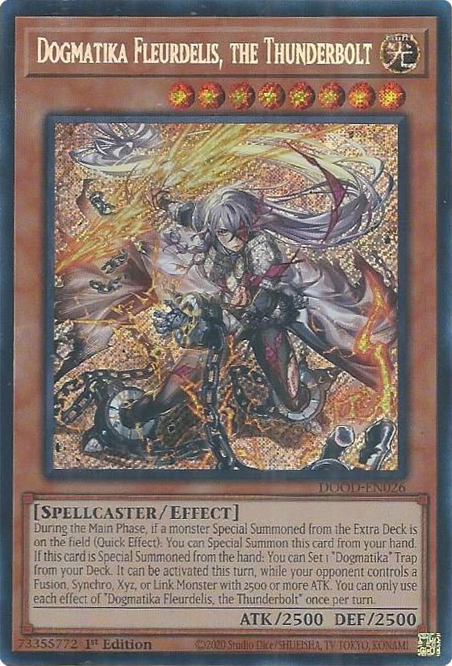 Dogmatika Fleurdelis, the Thunderbolt [DOOD-EN026] Secret Rare | Exor Games Dartmouth