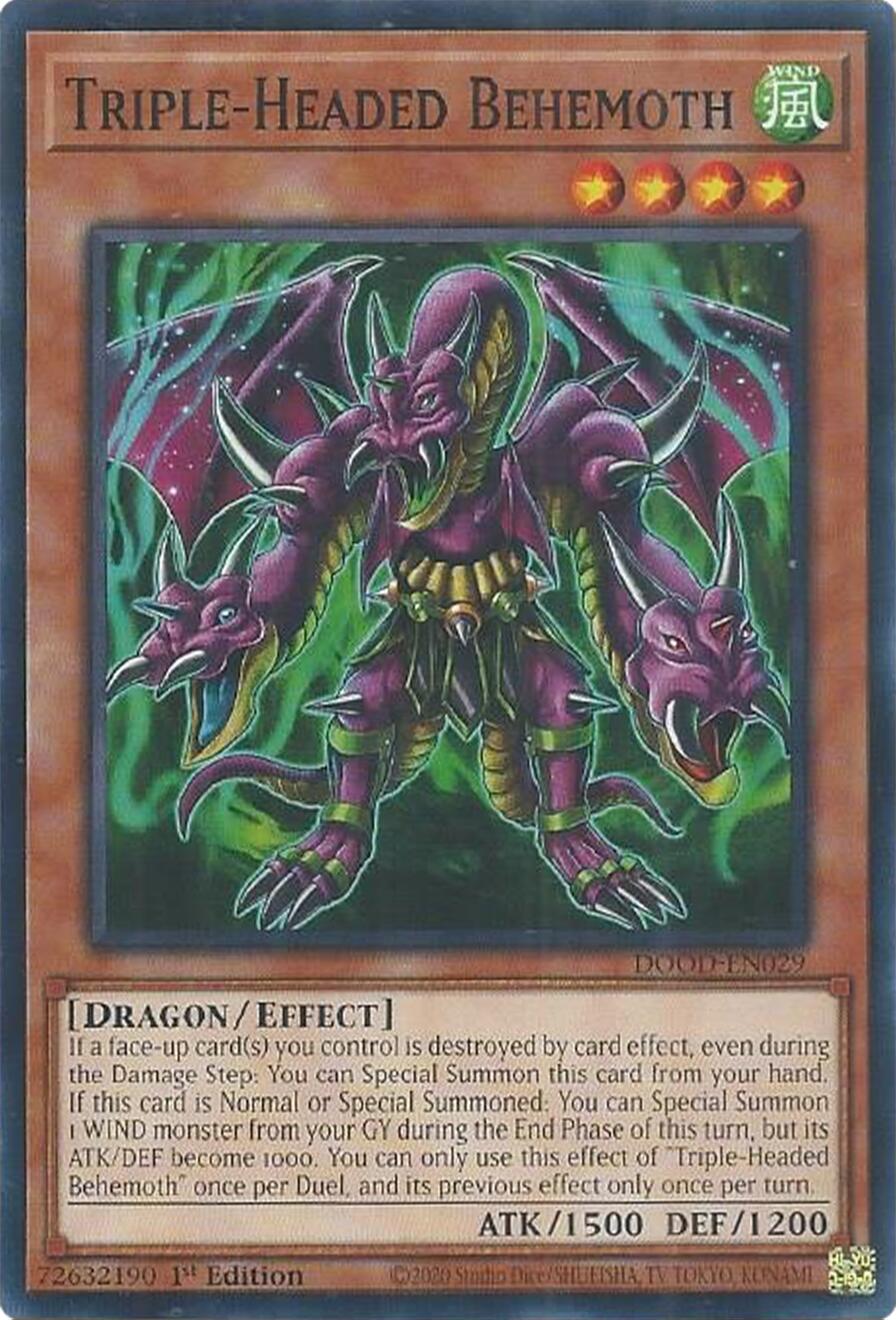 Triple-Headed Behemoth [DOOD-EN029] Common | Exor Games Dartmouth
