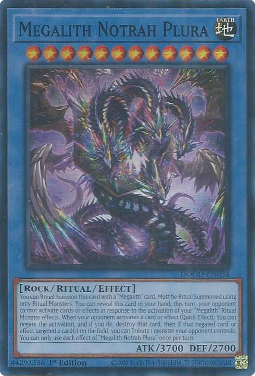 Megalith Notrah Plura [DOOD-EN034] Super Rare | Exor Games Dartmouth