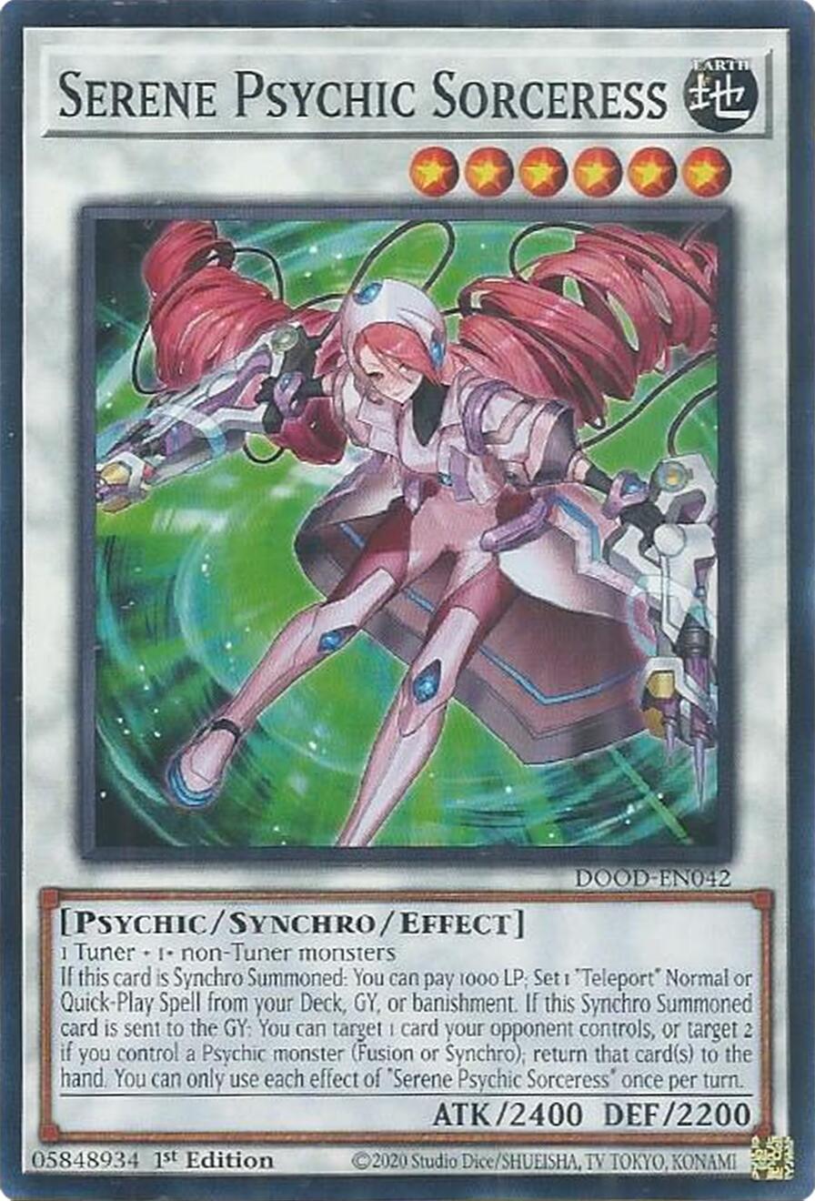Serene Psychic Sorceress [DOOD-EN042] Common | Exor Games Dartmouth