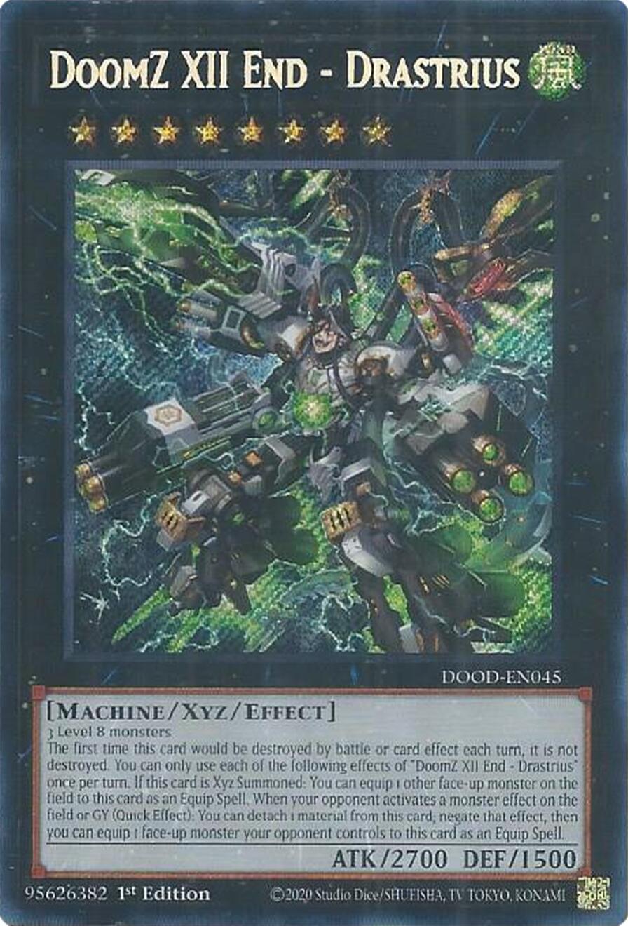 DoomZ XII End - Drastrius [DOOD-EN045] Secret Rare | Exor Games Dartmouth