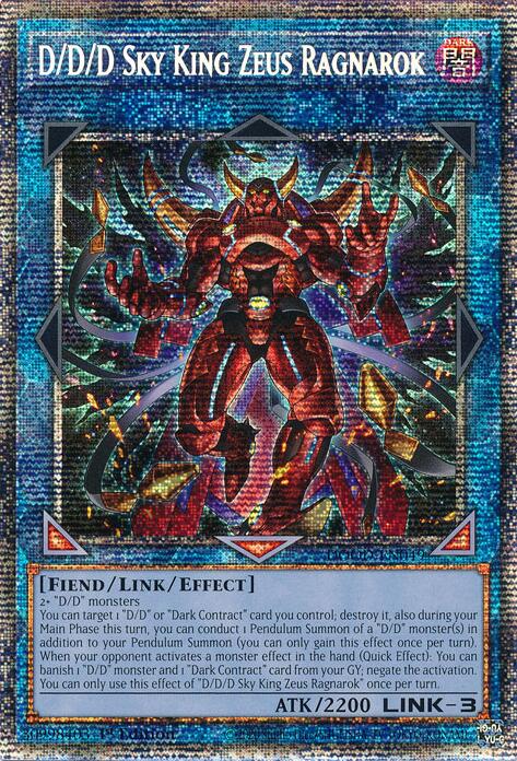 D/D/D Sky King Zeus Ragnarok (Starlight Rare) [DOOD-EN049] Starlight Rare | Exor Games Dartmouth