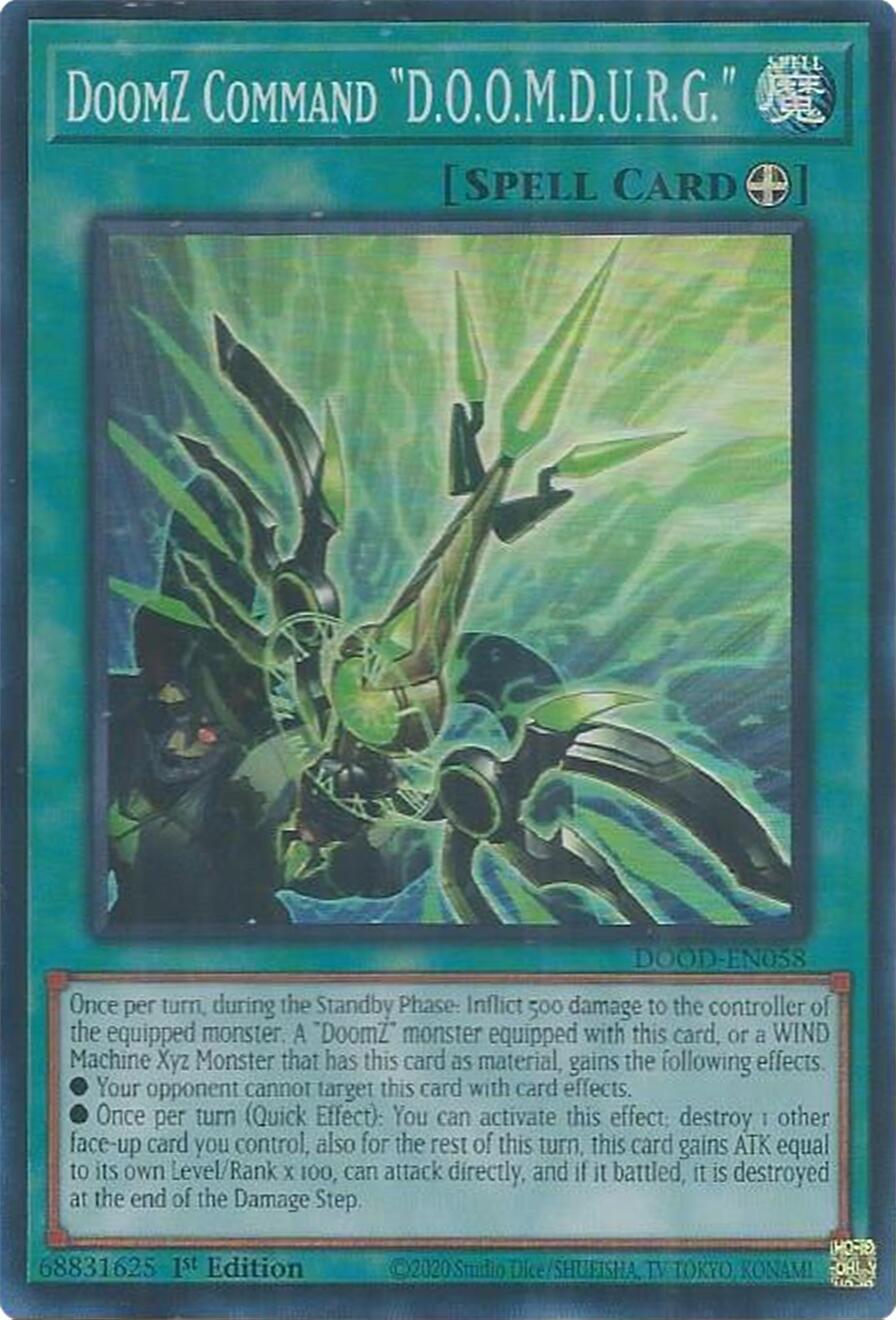 DoomZ Command "D.O.O.M.D.U.R.G." [DOOD-EN058] Super Rare | Exor Games Dartmouth