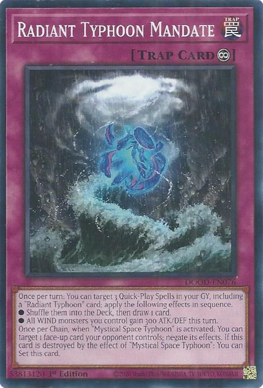 Radiant Typhoon Mandate [DOOD-EN076] Common | Exor Games Dartmouth