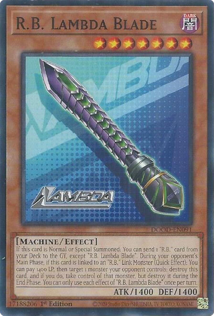 R.B. Lambda Blade [DOOD-EN091] Common | Exor Games Dartmouth