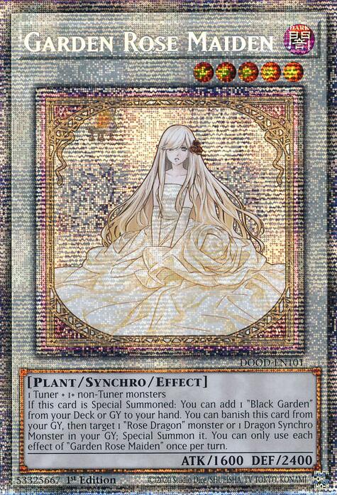 Garden Rose Maiden [DOOD-EN101] Starlight Rare | Exor Games Dartmouth