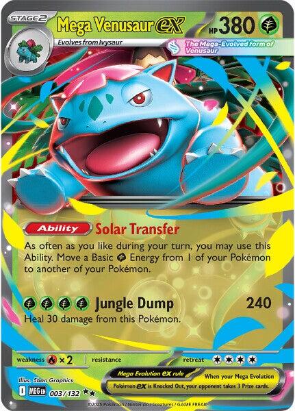 Mega Venusaur ex (003/132) [Mega Evolutions: Base Set] | Exor Games Dartmouth