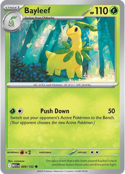 Bayleef (009/132) [Mega Evolutions: Base Set] | Exor Games Dartmouth