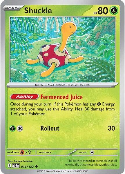 Shuckle (011/132) [Mega Evolutions: Base Set] | Exor Games Dartmouth