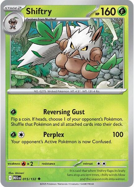 Shiftry (015/132) [Mega Evolutions: Base Set] | Exor Games Dartmouth
