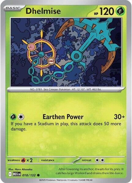 Dhelmise (018/132) [Mega Evolutions: Base Set] | Exor Games Dartmouth