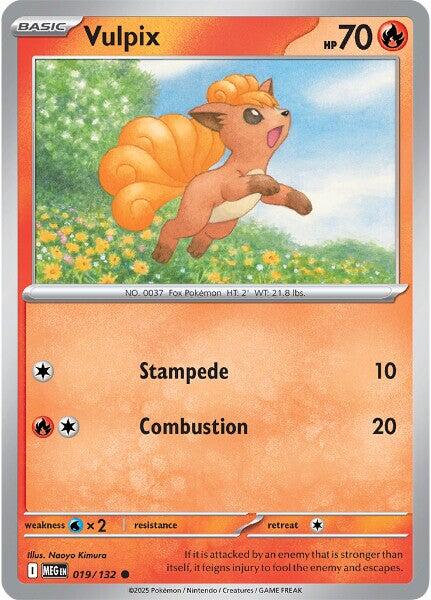 Vulpix (019/132) [Mega Evolutions: Base Set] | Exor Games Dartmouth