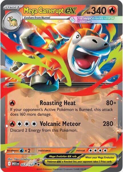 Mega Camerupt ex (022/132) [Mega Evolutions: Base Set] | Exor Games Dartmouth