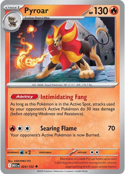 Pyroar (024/132) [Mega Evolutions: Base Set] | Exor Games Dartmouth
