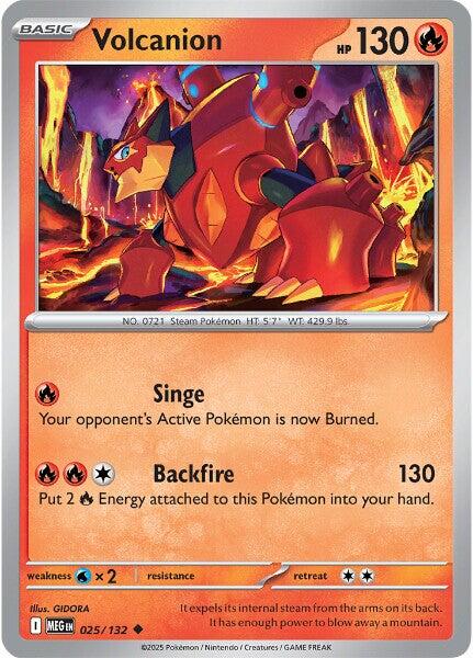 Volcanion (025/132) [Mega Evolution: Base Set] | Exor Games Dartmouth