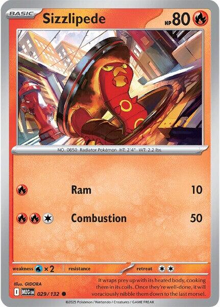 Sizzlipede (029/132) [Mega Evolutions: Base Set] | Exor Games Dartmouth