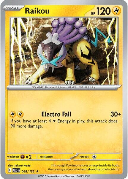 Raikou (048/132) [Mega Evolution: Base Set] | Exor Games Dartmouth