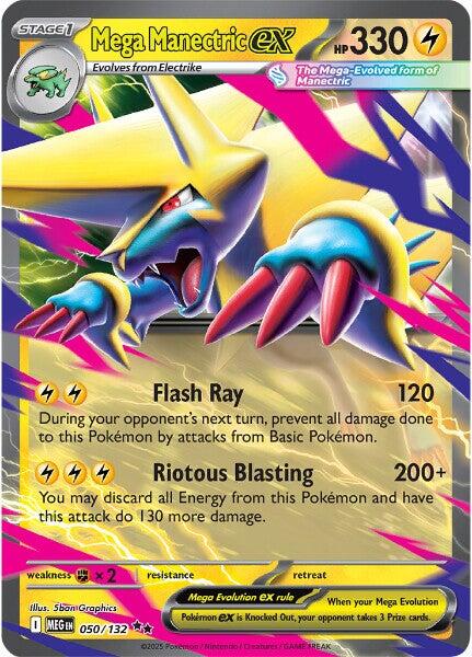 Mega Manectric ex (050/132) [Mega Evolutions: Base Set] | Exor Games Dartmouth