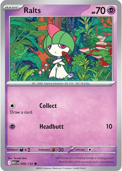 Ralts (058/132) [Mega Evolutions: Base Set] | Exor Games Dartmouth