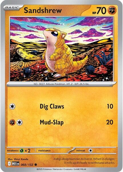 Sandshrew (068/132) [Mega Evolutions: Base Set] | Exor Games Dartmouth