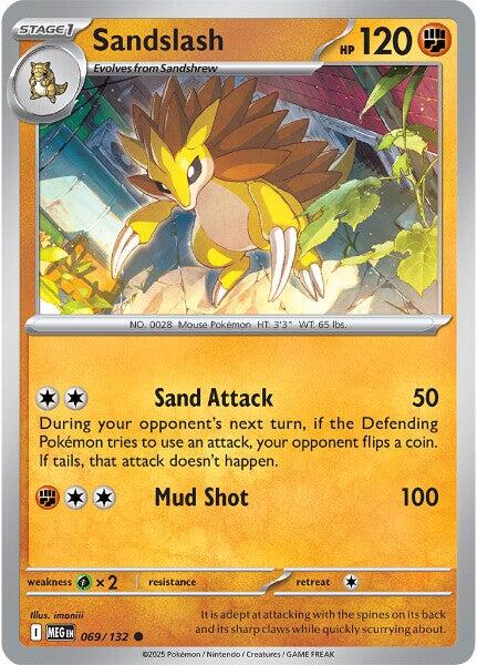 Sandslash (069/132) [Mega Evolutions: Base Set] | Exor Games Dartmouth