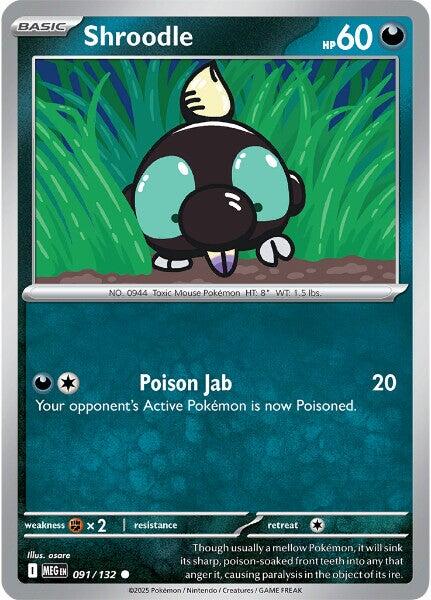 Shroodle (091/132) [Mega Evolutions: Base Set] | Exor Games Dartmouth