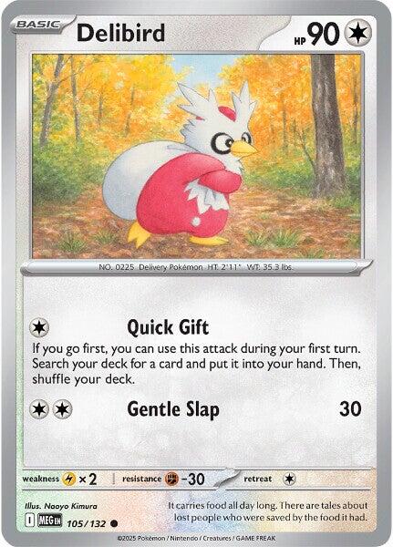 Delibird (105/132) [Mega Evolutions: Base Set] | Exor Games Dartmouth