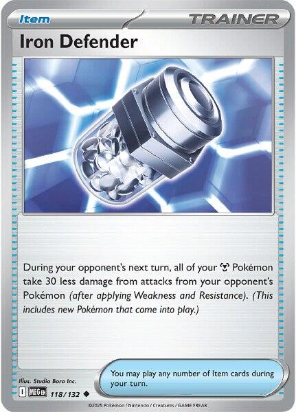 Iron Defender (118/132) [Mega Evolutions: Base Set] | Exor Games Dartmouth