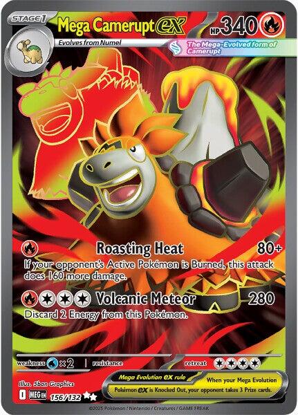 Mega Camerupt ex (156/132) [Mega Evolution: Base Set] | Exor Games Dartmouth