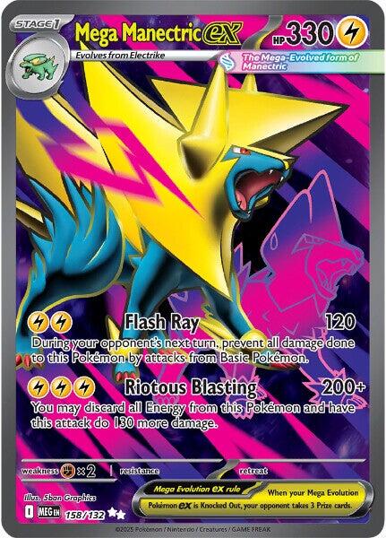 Mega Manectric ex (158/132) [Mega Evolutions: Base Set] | Exor Games Dartmouth