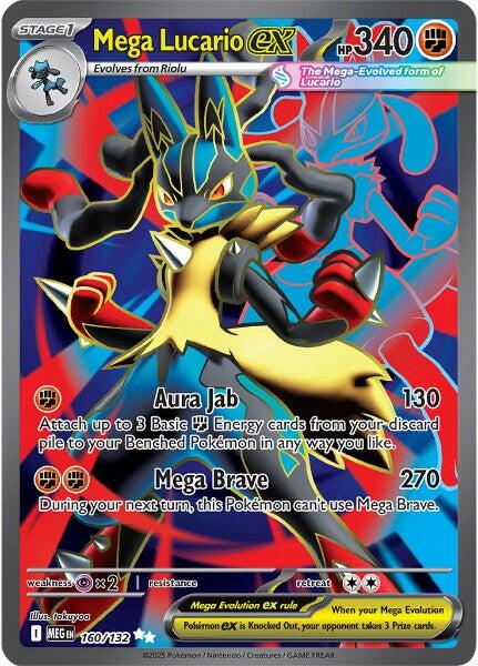 Mega Lucario ex (160/132) [Mega Evolutions: Base Set] | Exor Games Dartmouth