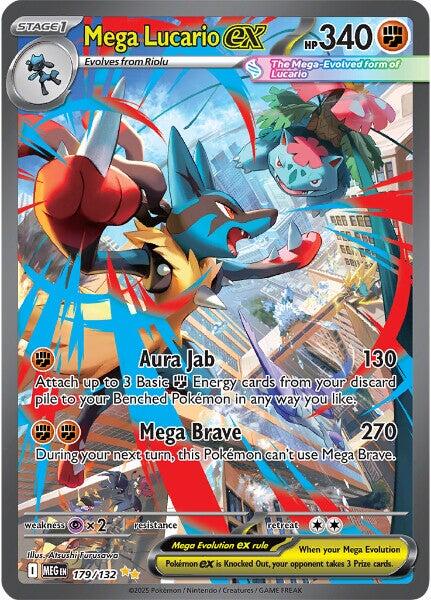 Mega Lucario ex (179/132) [Mega Evolutions: Base Set] | Exor Games Dartmouth