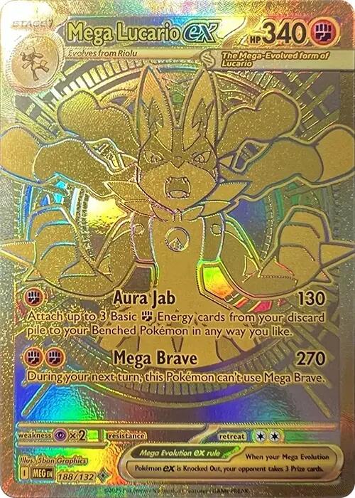 Mega Lucario ex (188/132) [Mega Evolutions: Base Set] | Exor Games Dartmouth