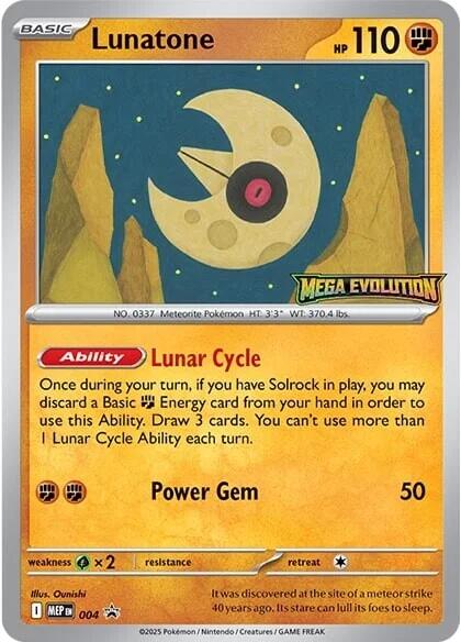 Lunatone (004) [Mega Evolutions Promo] | Exor Games Dartmouth