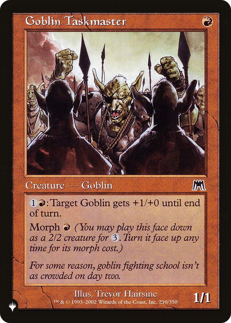 Goblin Taskmaster [The List Reprints] | Exor Games Dartmouth