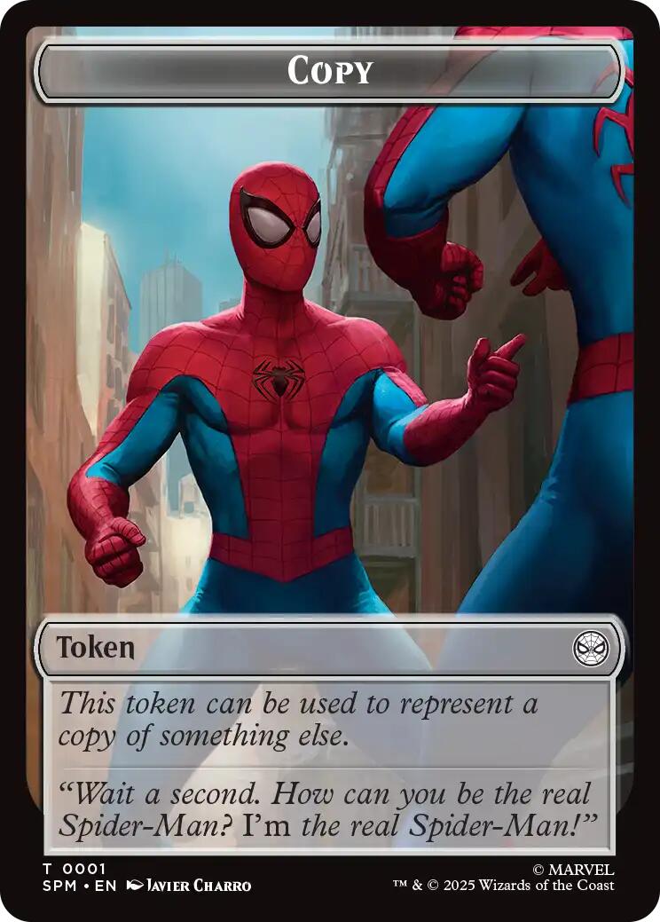 Copy // Human Citizen Double-Sided Token [Marvel's Spider-Man Tokens] | Exor Games Dartmouth