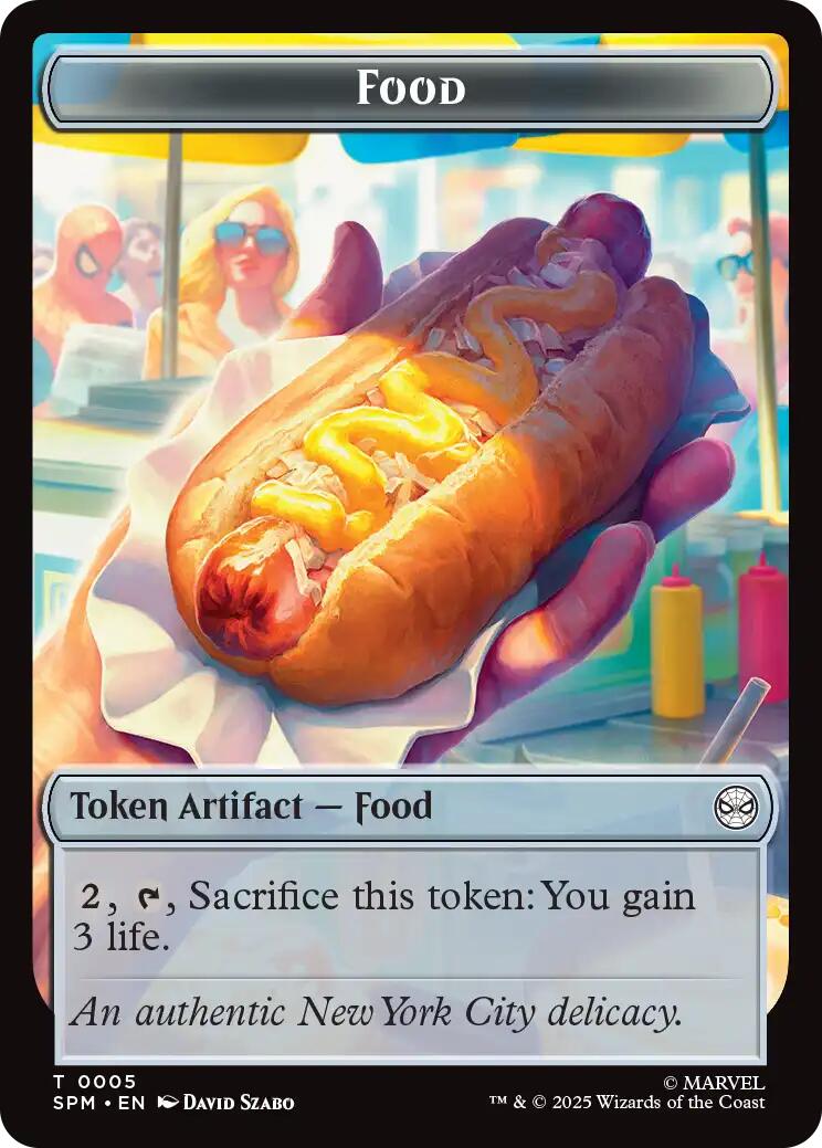 Food // Robot Double-Sided Token [Marvel's Spider-Man Tokens] | Exor Games Dartmouth