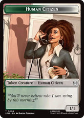 Human Citizen // Treasure Double-Sided Token [Marvel's Spider-Man Tokens] | Exor Games Dartmouth