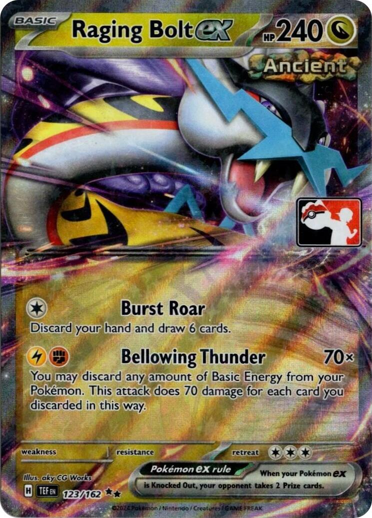 Raging Bolt ex (123/162) (Prize Pack Series 5) [Prize Pack Series Five] | Exor Games Dartmouth