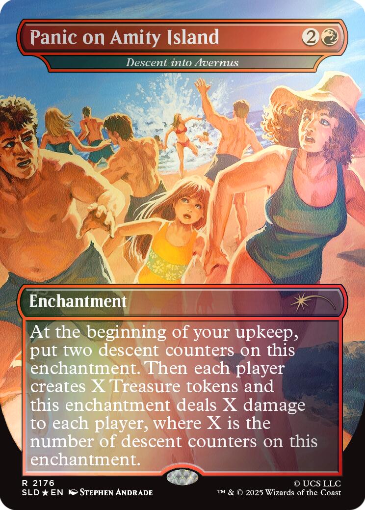Panic on Amity Island - Descent into Avernus (Rainbow Foil) [Secret Lair Drop Series] | Exor Games Dartmouth
