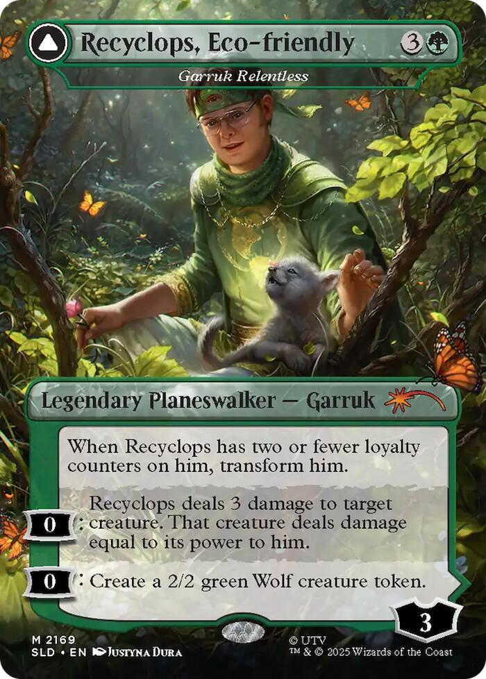 Recyclops, Eco-friendly - Garruk Relentless [Secret Lair Drop Series] | Exor Games Dartmouth