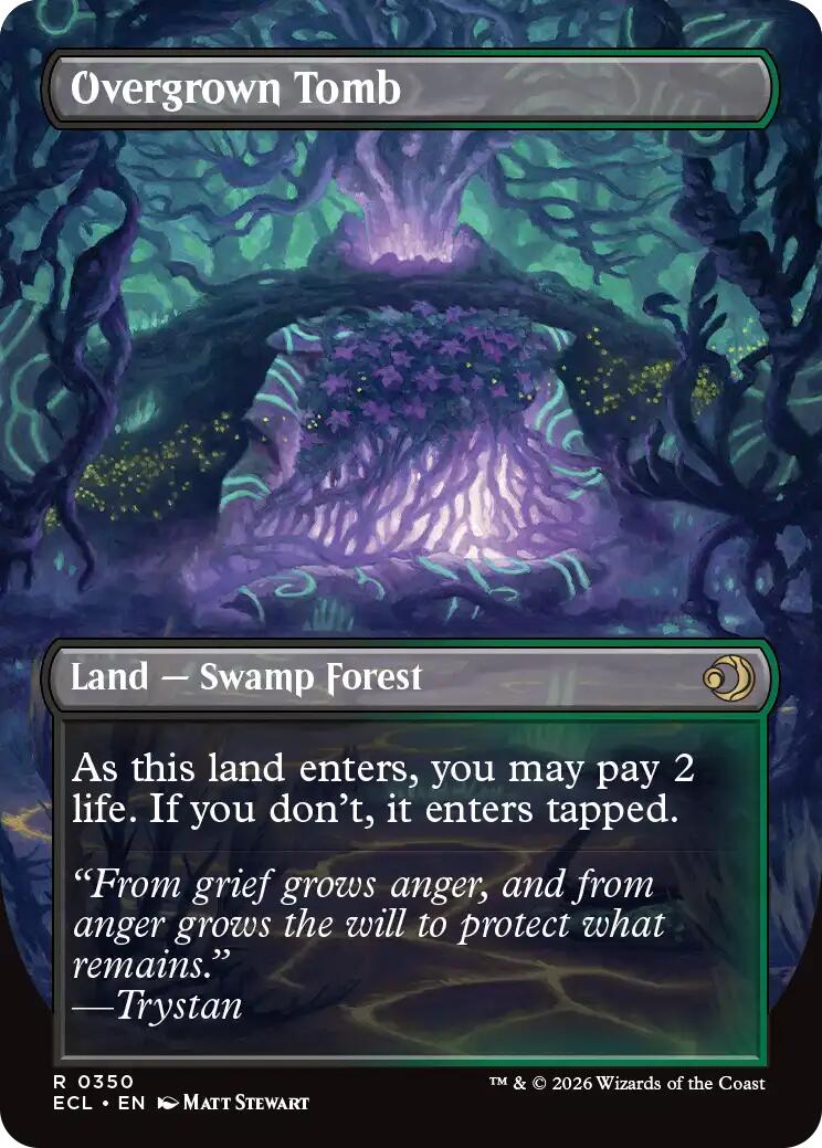 Overgrown Tomb (Borderless) [Lorwyn Eclipsed] | Exor Games Dartmouth