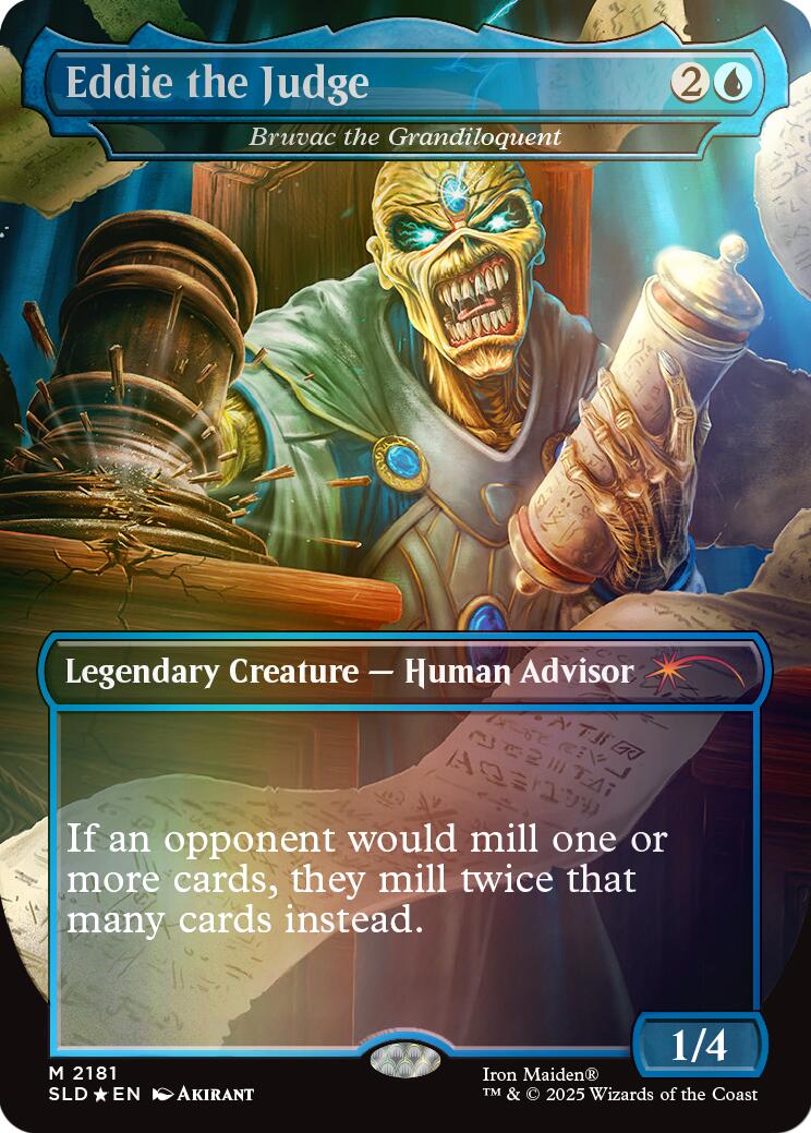 Eddie the Judge - Bruvac the Grandiloquent (Rainbow Foil) [Secret Lair Drop Series] | Exor Games Dartmouth
