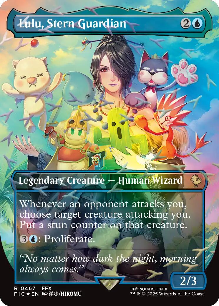 Lulu, Stern Guardian (Borderless) (Chocobo Track Foil) [FINAL FANTASY Commander] | Exor Games Dartmouth