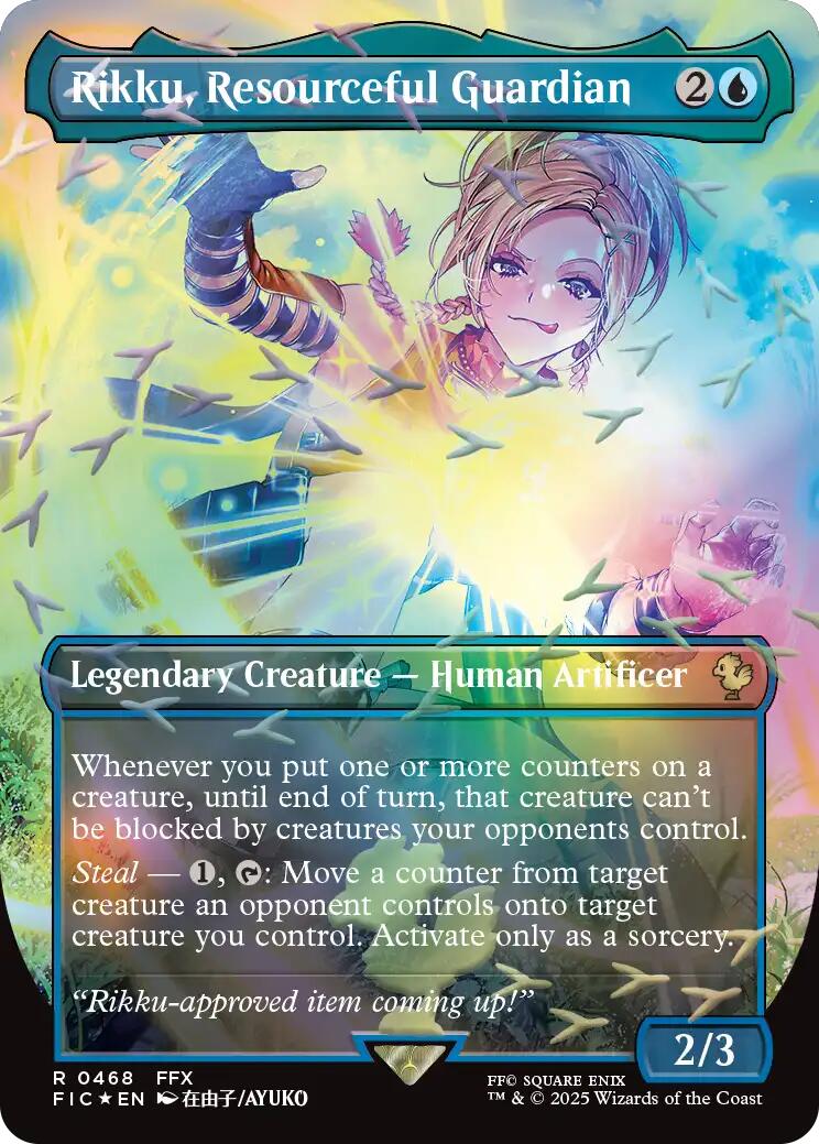 Rikku, Resourceful Guardian (Borderless) (Chocobo Track Foil) [FINAL FANTASY Commander] | Exor Games Dartmouth