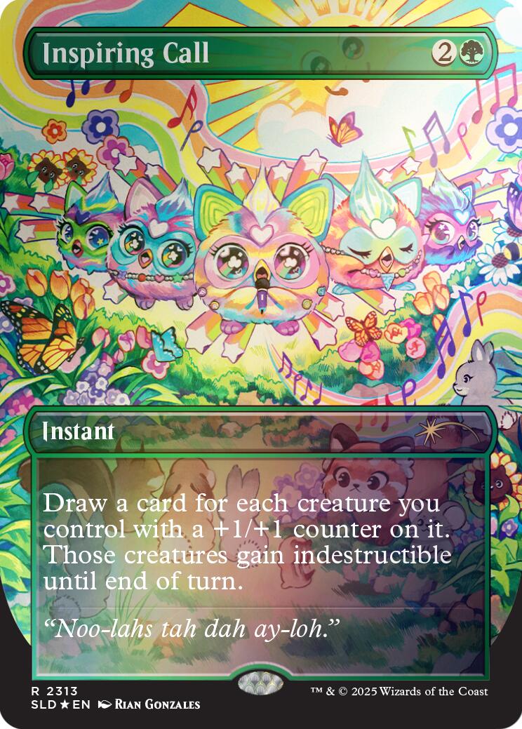 Inspiring Call (Rainbow Foil) [Secret Lair Drop Series] | Exor Games Dartmouth