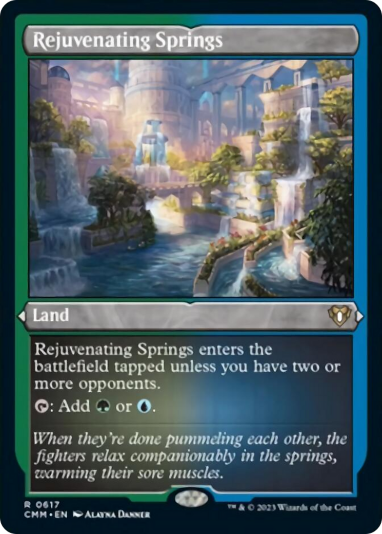Rejuvenating Springs (Foil Etched) [Commander Masters] | Exor Games Dartmouth