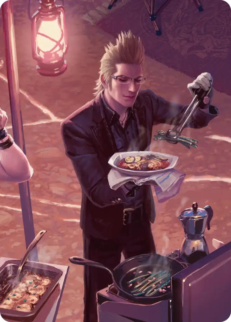 Campsite Cuisine Scene Art Card [FINAL FANTASY Art Series] | Exor Games Dartmouth