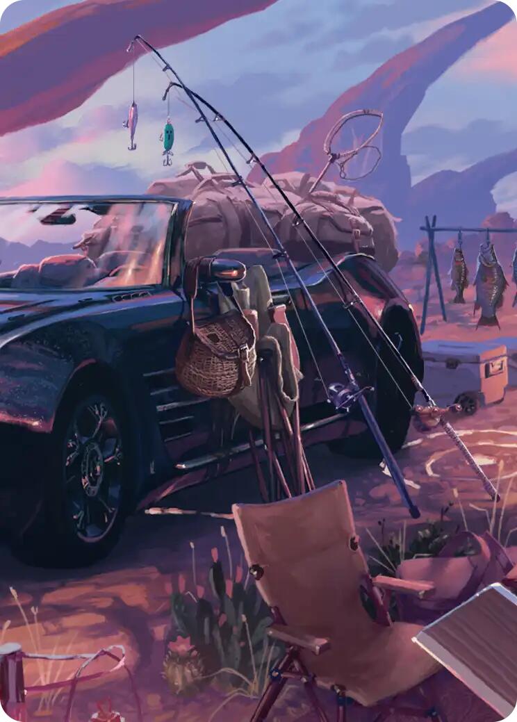 Fishing Gear Scene Art Card [FINAL FANTASY Art Series] | Exor Games Dartmouth